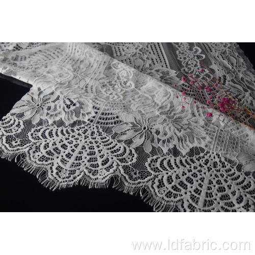 100% Nylon Panel Lace Fabric Design-C